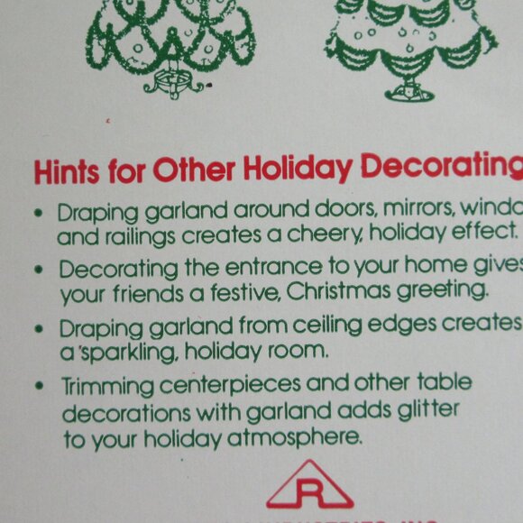 Christmas Tinsel Garland 2 Boxes Golden Sleigh Rauch Made in USA 15 ft, 2" wide - Picture 10 of 10